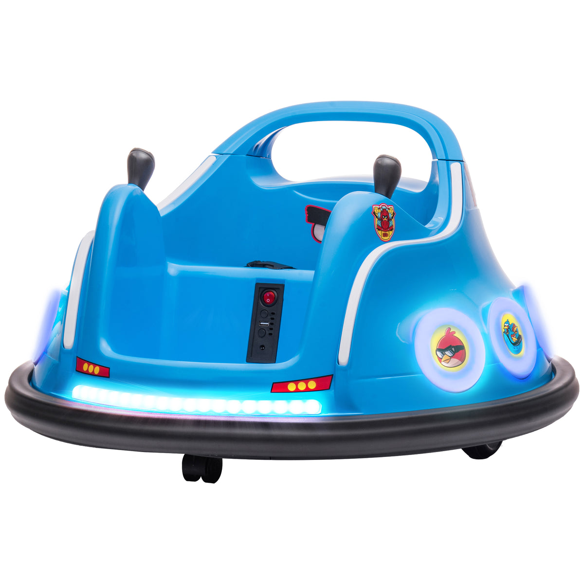 Kinder-Autoscooter, 360¡ã-Drehung, f¨¹r 3-5 Jahre, mit Fernbedienung, Musik, Blau