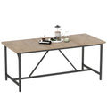 Esstisch für 6-8 Personen Moderner Rechteckiger Küchentisch mit Holzoptik, 180 x 80 x 75,5 cm, Natur