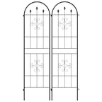 Set of Two Spiral Anchor Garden Trellis Panels