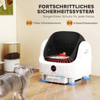 Selbstreinigende Katzentoilette, 42,7L Katzenklo für Katzen 1-5 kg