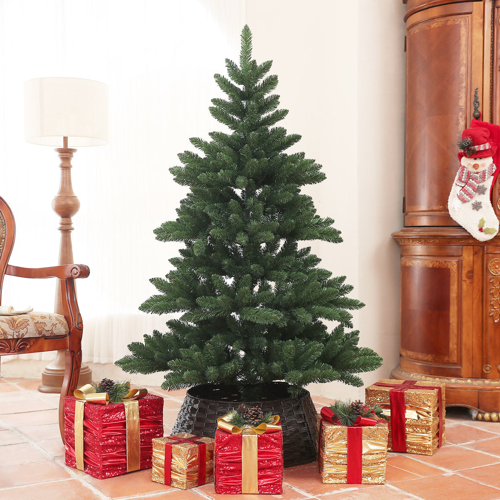 Weihnachtsbaum, Nordmanntanne, naturgetreu, breit & üppig, 150 x Φ100 cm, Grün