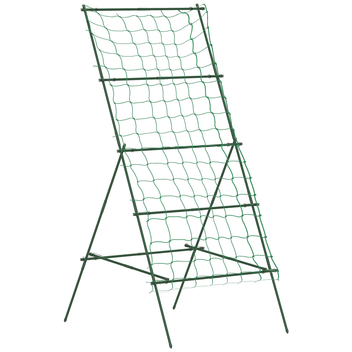 Rankgitter aus Stahl zum Stecken rostfrei Rankhilfe in A-Form f¨¹r Kletterpflanzen 101x133x227 cm Gr¨¹n