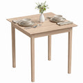 Küchentisch Esstisch Quadratischer Tisch, modernes Design, 75 cm x 75 cm x 76 cm, Naturholz
