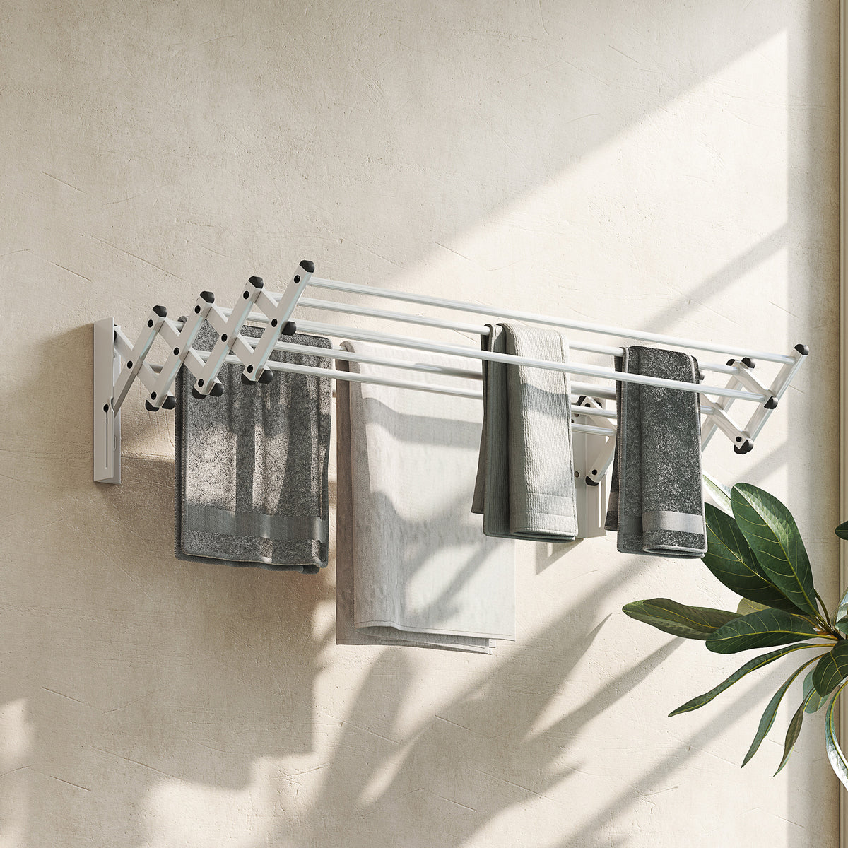 Handtuchhalter, Aluminium, verstellbar, f¨¹r Innen- und Au?enbereich, Silber