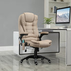Massagesessel mit W?rmefunktion, Ergonomischer Schreibtischstuhl, h?henverstellbar, 68L x 72B x 110-120 cm, Braun