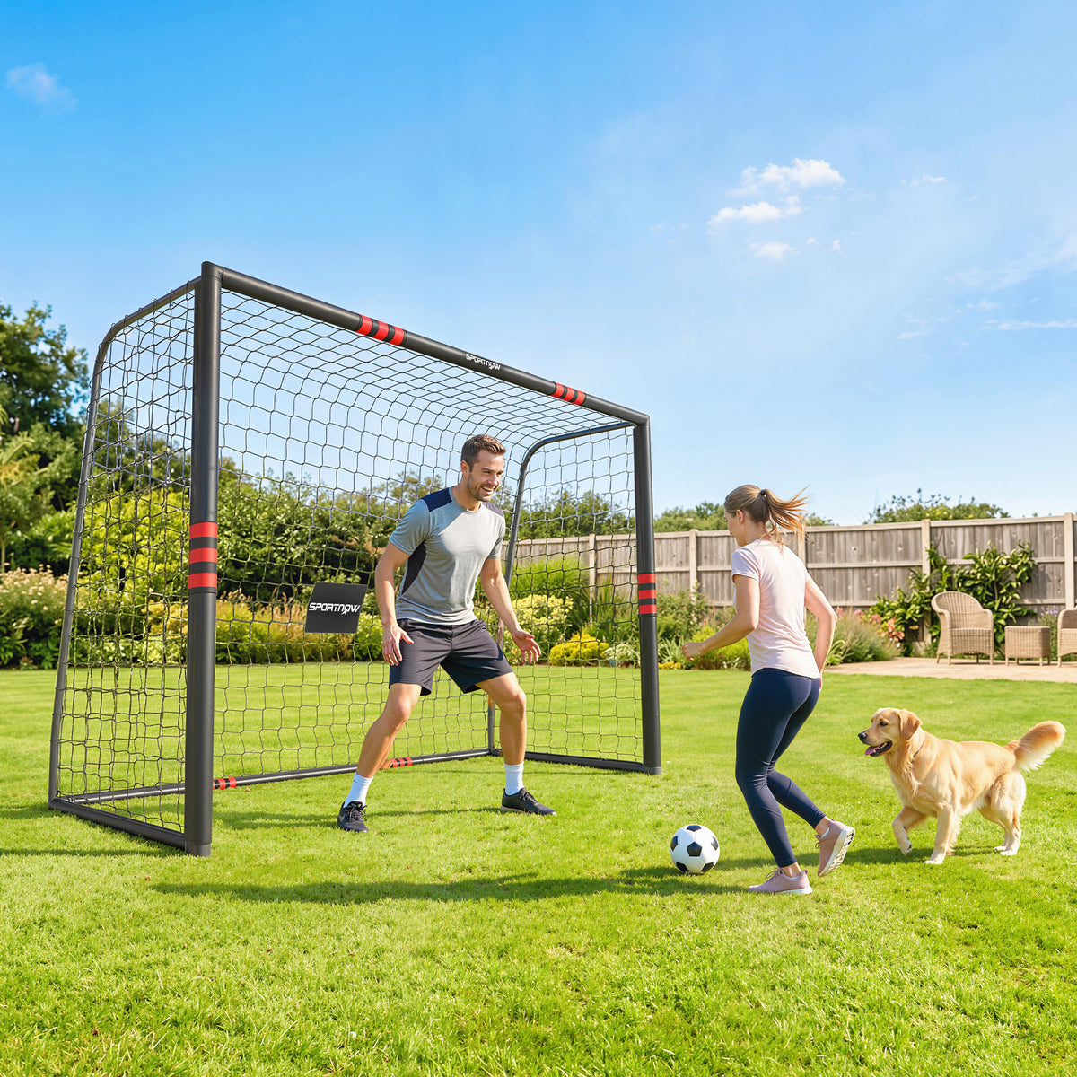 Fußballtor für Garten Groß 300 x 200 cm Jugendliche & Erwachsene