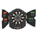 Dart Board Set, Electronic Dartboard with LED Digital Score Display, Soft Tip Darts, 27 Games, Speaker Sound