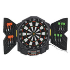 Dart Board Set, Electronic Dartboard with LED Digital Score Display, Soft Tip Darts, 27 Games, Speaker Sound