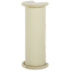 85cm Tall Cat Scratching Post, with Sisal Rope, Soft Plush, Anti Tip - Beige