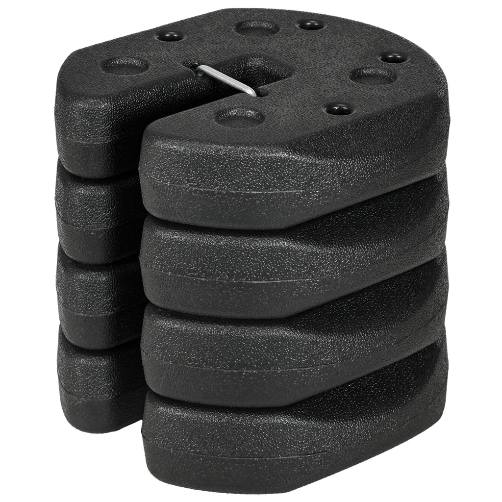Total 12KG Gazebo Weights Set of 4, Weights for Gazebo Legs with Reinforce Pins and Carry Belt, for Canopies Tents
