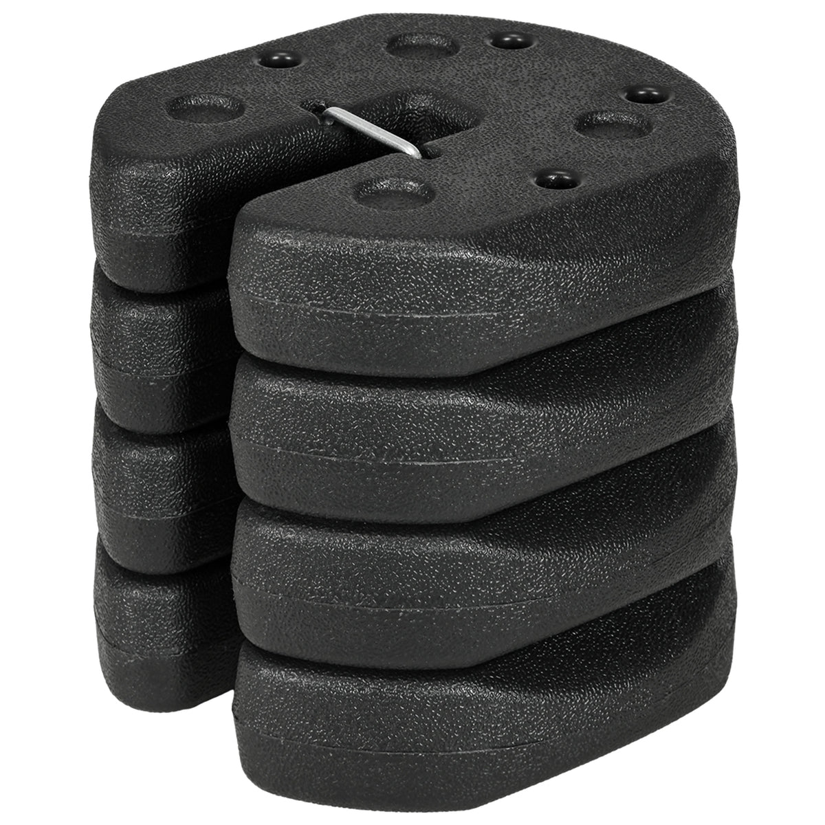 Total 12KG Gazebo Weights Set of 4, Weights for Gazebo Legs with Reinforce Pins and Carry Belt, for Canopies Tents