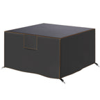 Garden Furniture Cover, Waterproof Patio Furniture Cover with Air Vent, 420D Oxford Fabric, 125 x 125 x 74 cm, Black
