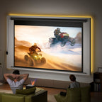Beamer-Leinwand Elektrisch 266 x 149 cm 16:9, Metall Schwarz