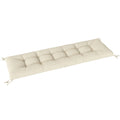 Palettenkissen Abnehmbar Sitzkissen mit Befestigungsbändern Palettenpolster für die meisten Liegen 198x65x13cm Beige