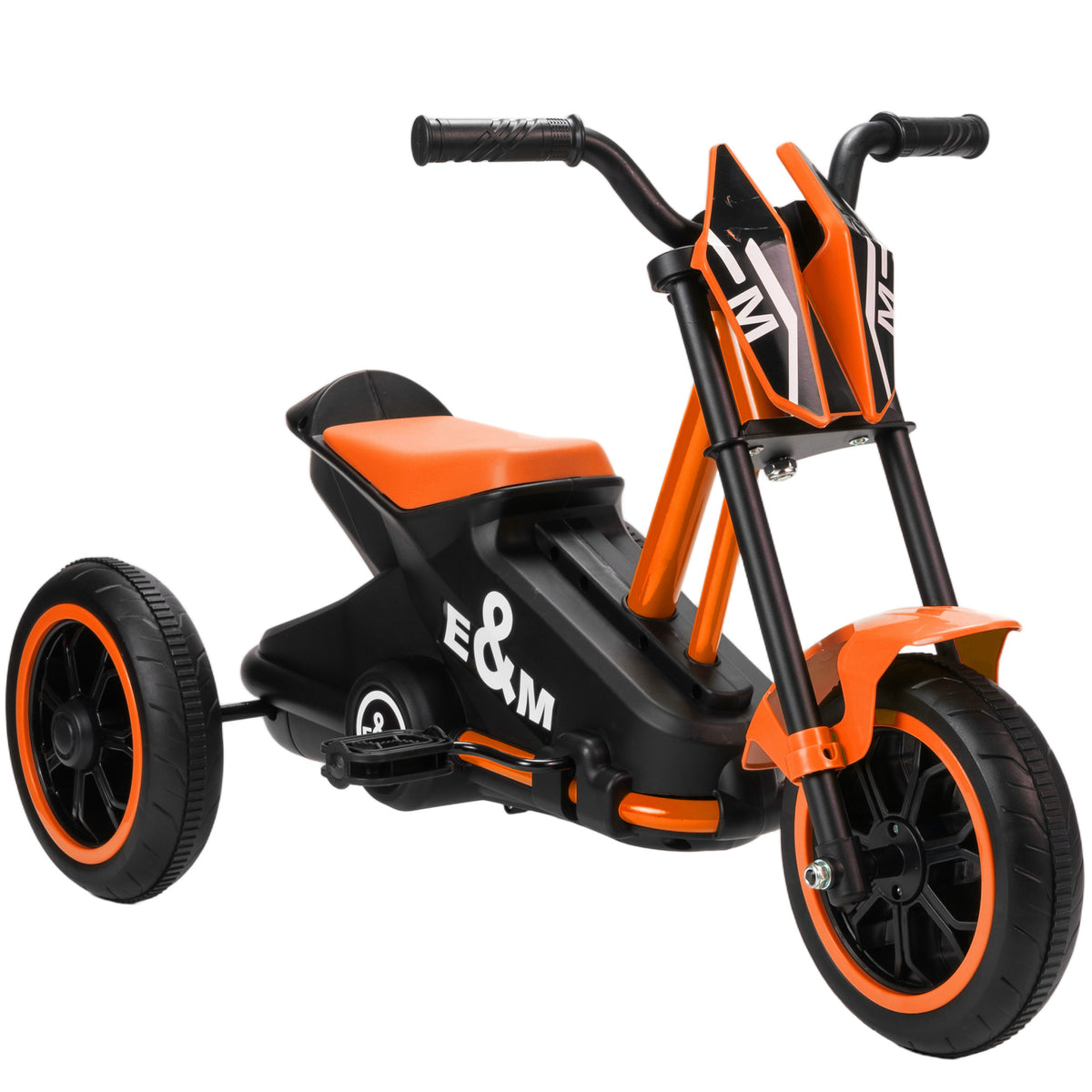 Kids Tricycle Baby Trike, Kids Trike with Pedal, 3 Wheel Toddler Balance Bike for Indoor Outdoor Use, Orange