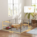 Haustiergehege, Hundezaun, Haustierspielplatz, flexibel anpassbar, rostfreier Stahl
