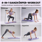 4-in-1 Pilates Board Set mit Widerstandsbänder klappbar Multifunktioneller Pilates Gerät