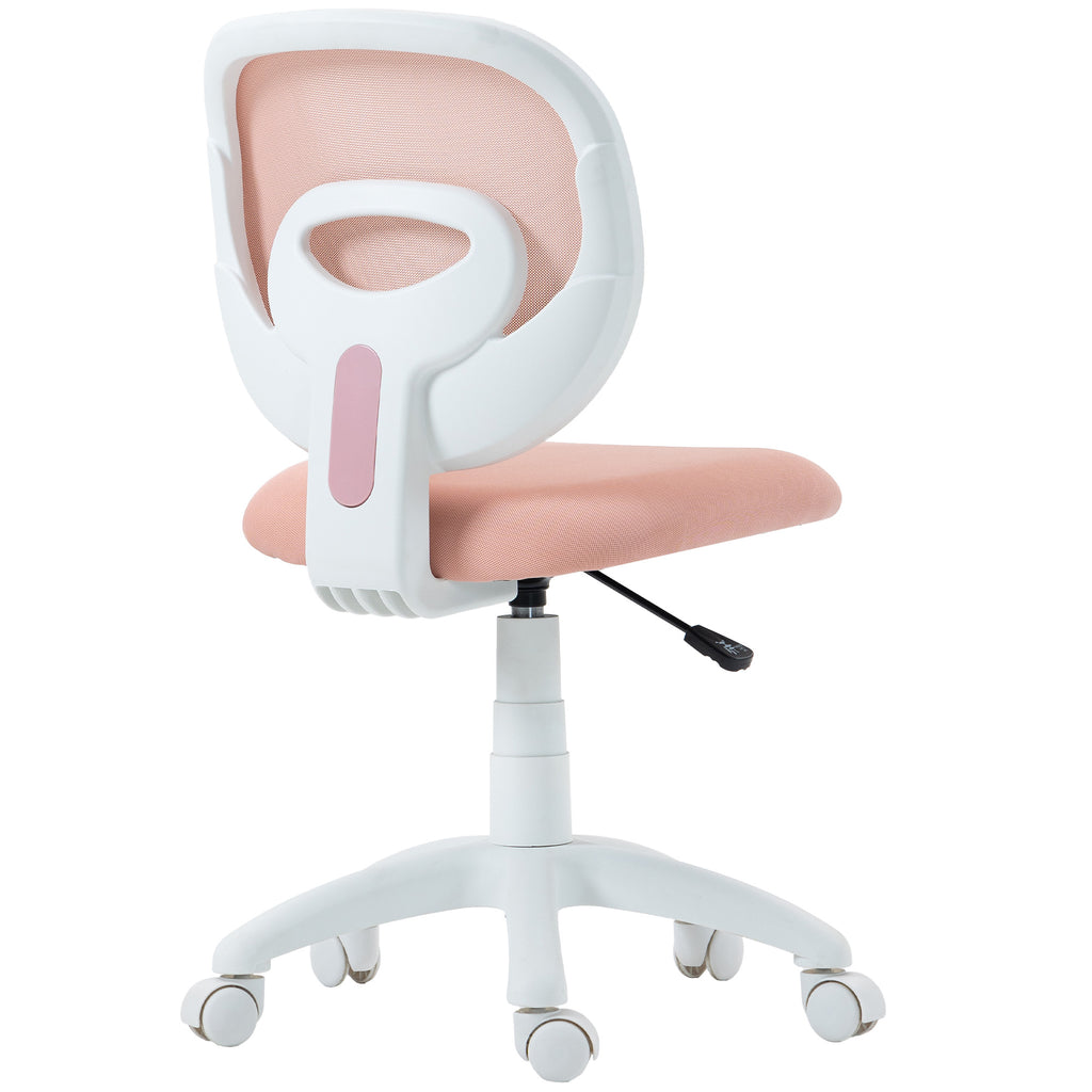 B¨¹rostuhl Ergonomischer Schreibtischstuhl mit C-f?rmiger R¨¹ckenst¨¹tze, H?henverstellbar Rosa