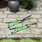  2 Pcs Garden Shears Set, Tree Lopper, Hedge Shears with Telescopic Extendable Handles, Garden Shears for Hedges, Shrubs and Bushes, Lightweight Shrub Care Kit for Cutting, Trimming