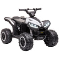 Kinder-Quad Elektrisches Kinderauto, 6 km/h, Sound- und Lichteffekte, : 83 cm x 53 cm x 55,5 cm, Schwarz + Wei?