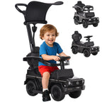 3 in 1 Kids Children Ride on Push Car Toddler Sliding Car G350 Licensed Walker Foot to Floor Slider Push-Along with Horn Steering Wheel NO POWER Manual, Black