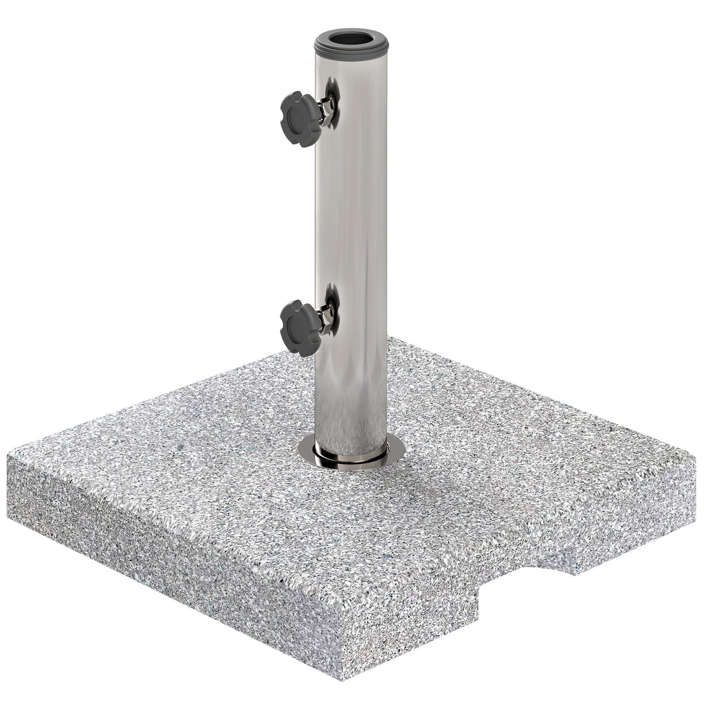 Sonnenschirmst?nder aus Granit 21kg Schirmst?nder, Quadratisch Schirmhalter, Schirmgewicht f¨¹r Sonnenschirm 32/38/48mm