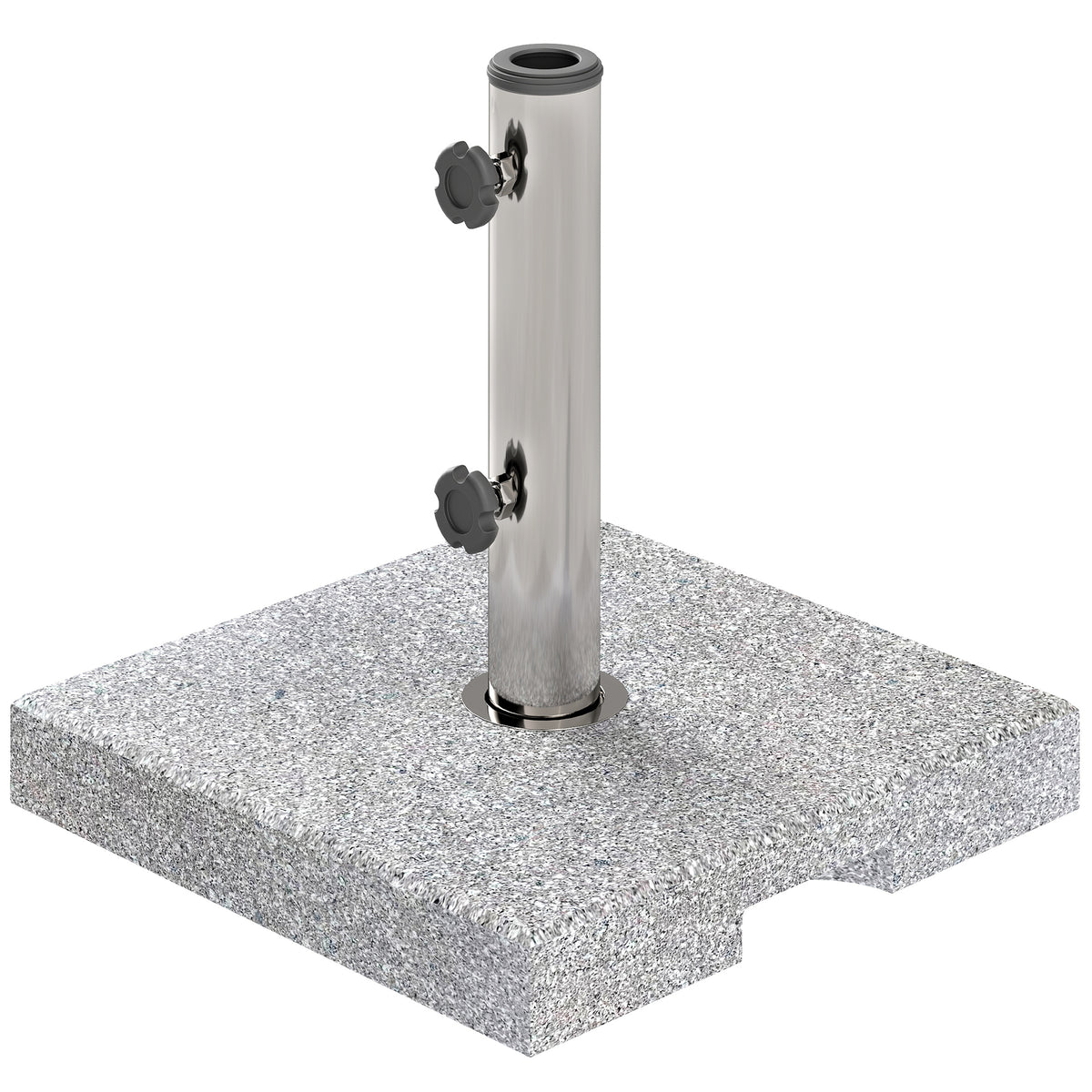Sonnenschirmst?nder aus Granit 21kg Schirmst?nder, Quadratisch Schirmhalter, Schirmgewicht f¨¹r Sonnenschirm 32/38/48mm