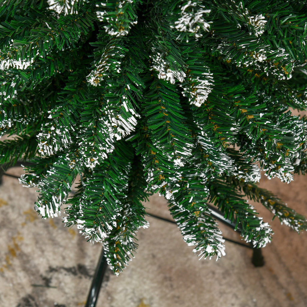 Weihnachtsbaum 190 cm, hoch realistisch, 570 Zweige, feuerfest, stabile Basis, Grün