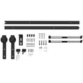 Schiebet¨¹r-Bausatz, leise & leichtg?ngig, f¨¹r Holz- & Zementw?nde, 183cm, Stahl, Schwarz