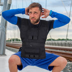Gewichtsweste 15 KG / 20 KG / 30 KG verstellbare Trainingsweste mit herausnehmenbar Gewichten Laufweste Damen Herren für Muskelaufbau Krafttraining, Laufen, Fitness, Cross Training