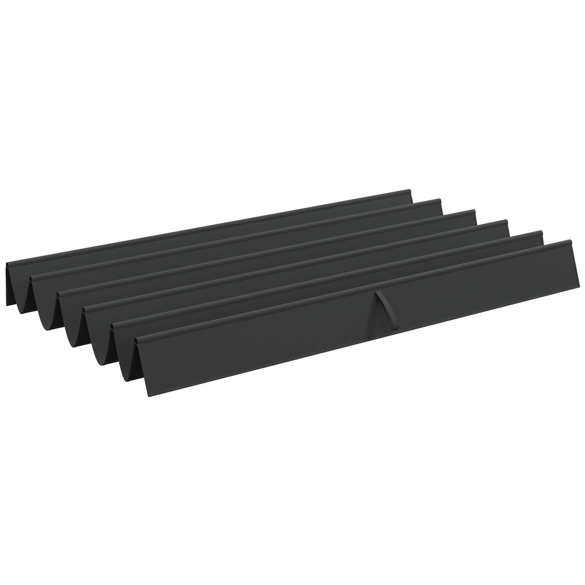 Retractable Pergola Cover, 2.55 x 2.5 m Replacement Canopy Fabric for 3 x 3 m Frame, Roof Top Only, Dark Grey