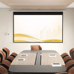 Beamer-Leinwand, 16:9 Format, Fernbedienung, 266 x 149 cm (120 Zoll), Weiß