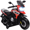 Elektro-Motorrad f¨¹r Kinder von 18-36 Monaten, Aufsitz-Fahrzeug, Hilfsr?der, Lichter, Musik, Kunststoff, Stahl, Rot