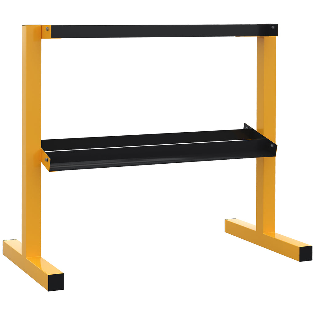 Dumbbell Rack Stand, 2-Tier Weight Storage Organiser, Stable Dumbbell Holder for Home Gym, 270kg Capacity