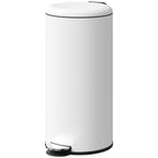 M¨¹lleimer 30L, Treteimer, einrastbarer Deckel, Pedal, fleckenresistent, Cremewei?