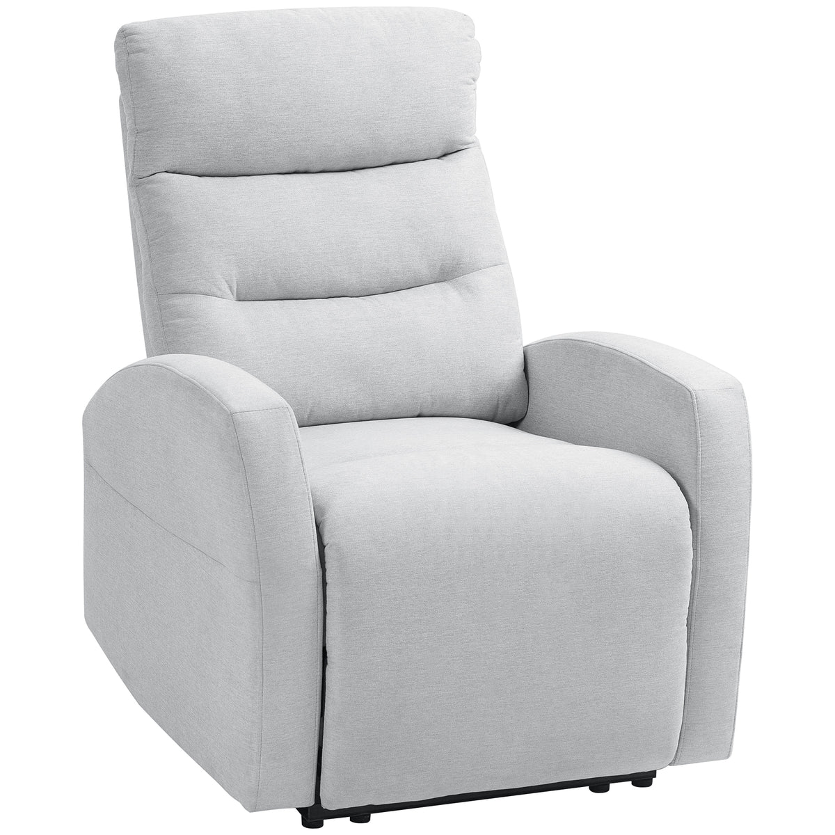 Verstellbarer Relaxsessel mit Fu?st¨¹tze, Moderner Polstersessel, Hellgrau