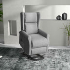 Relaxsessel, Aufstehhilfe, Liegefunktion, bis 200kg, 72,5x94x109cm, Grau