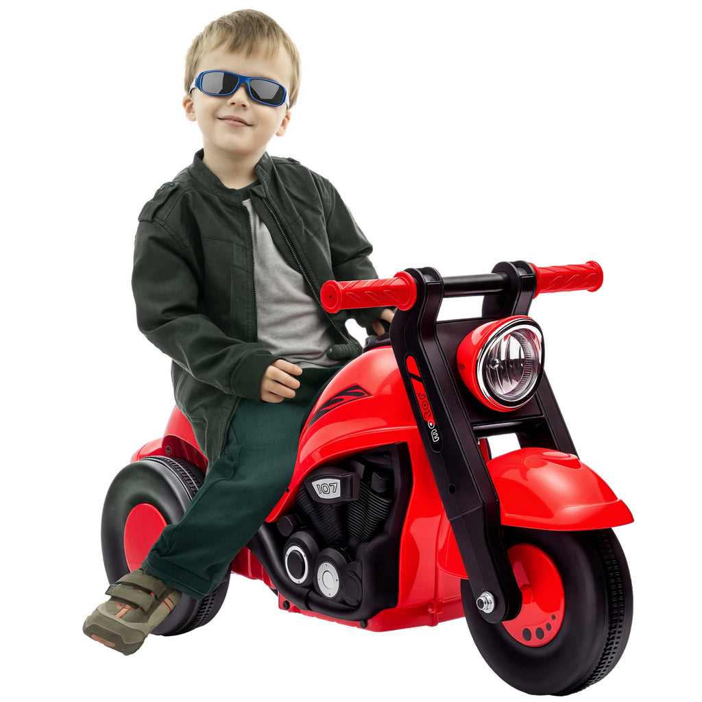 Rutschauto, Motorrad-Design, Musik und Seifenblasen, für 2-5 Jahre, Rot
