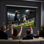 Beamer-Leinwand, Projektionsleinwand, 16:9, 100 Zoll, Fernbedienung, Motor