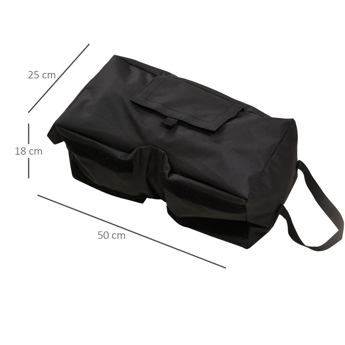 Sonnenschirmst?nder, faltbar, tragbar, bef¨¹llbar mit bis zu 50 kg Sand, Schwarz