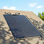 Solarpanel 100W 18V Tragbares Outdoor Solarladegerät mit 2 USB, LCD-Anzeige IP67 Wasserdicht