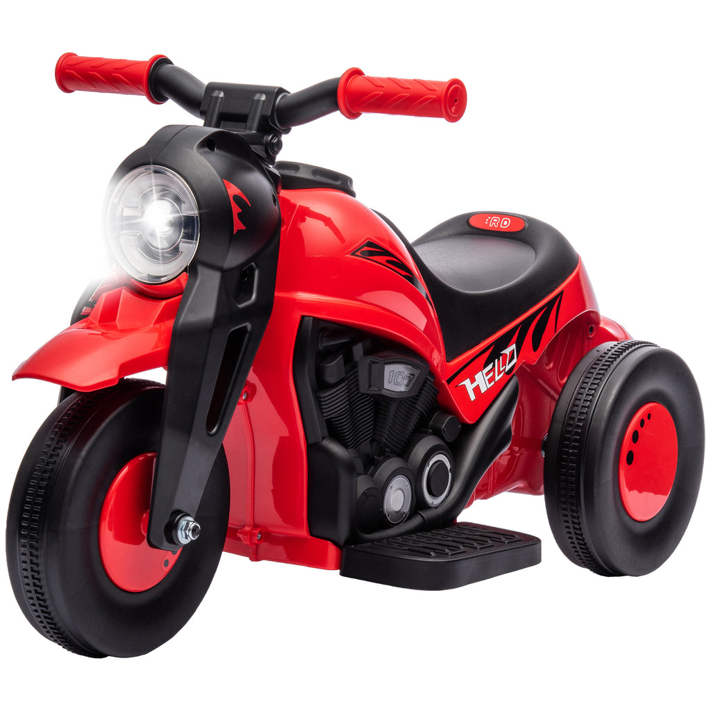 Kinder Elektro-Motorrad, 6V Kindermotorrad mit Musik, Blasen 2,5-3 km/h, f¨¹r 2-5 Jahre Kinder
