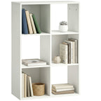 Bücherregal Standregal mit 3 Ebenen Schmal Regal mit Kippschutz Aufbewahrungsregal für Wohnzimmer Schlafzimmer Büro Weiß