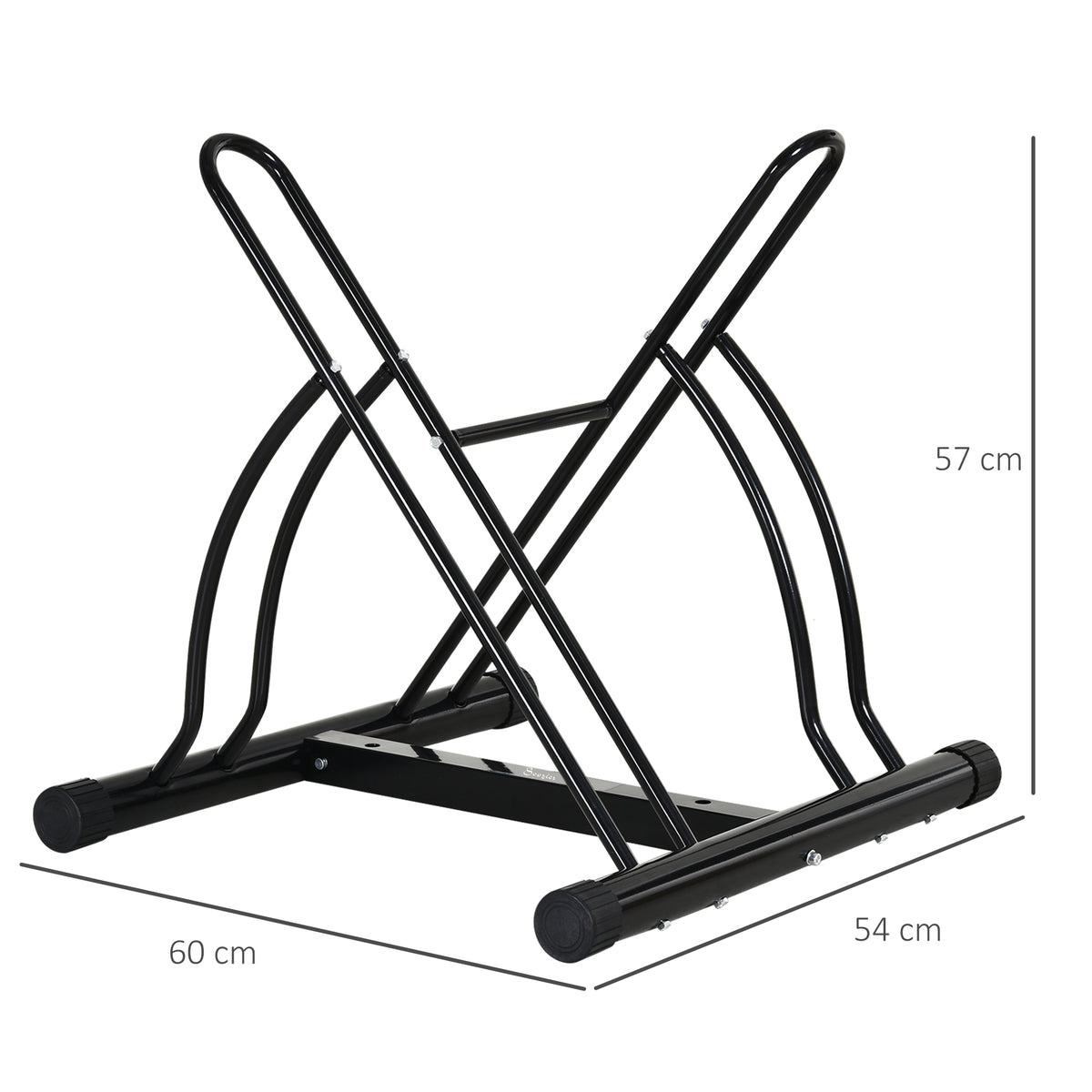 Fahrradständer, Montageständer, Fahrrad Zubehör, Metall, Schwarz, 60 x 54 x 57