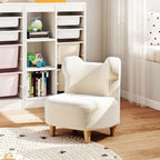 Kindersessel, Pl¨¹schsessel mit B?renohren, Fleece-Bezug, Schaumstoff, Beige