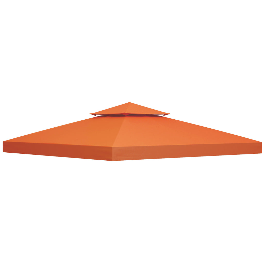 Gazebo Replacement Canopy 3x3 m-Rusty Red