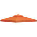 Gazebo Replacement Canopy 3x3 m-Rusty Red
