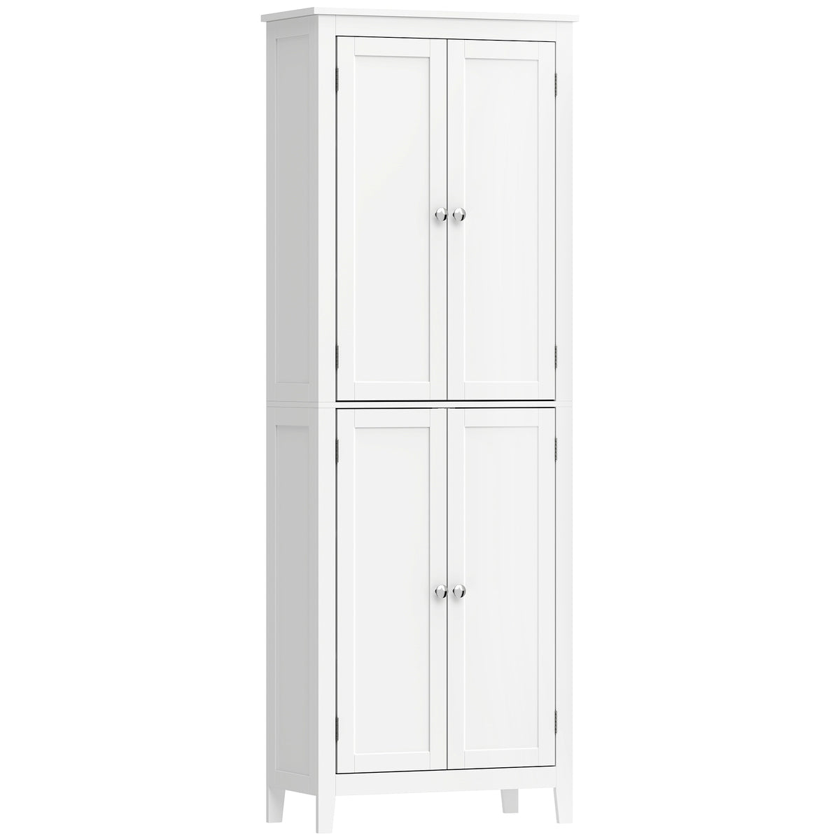 170 cm Tall Bathroom Storage Cabinet, Freestanding Narrow Bathroom Cabinet with Adjustable Shelves for Laundry Room