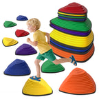 9er-Set Trittsteine, rutschfestes Design, f¨¹r drinnen & drau?en, stapelbar, Bunt