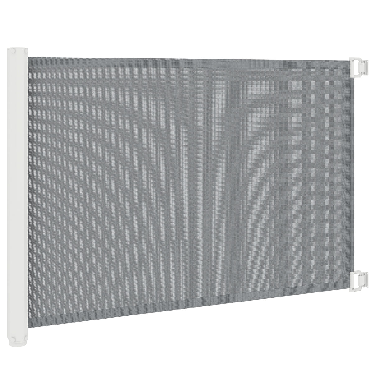Retractable Pet Safety Gate, Folding Dog Barrier, Grey